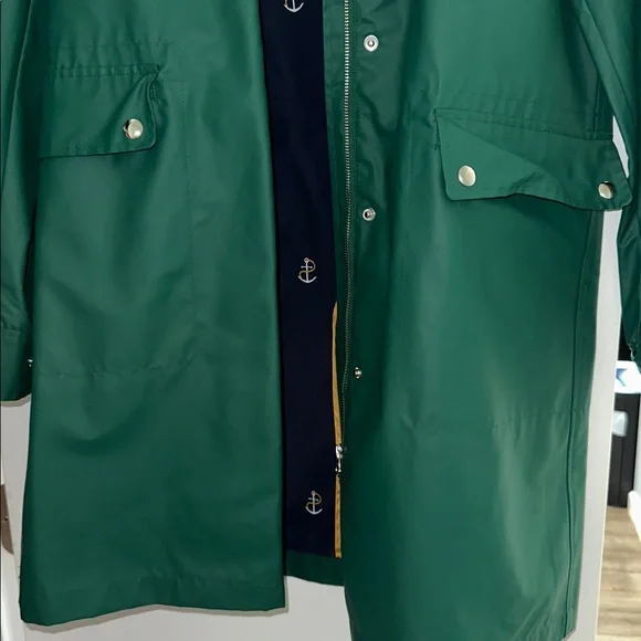 J Crew Green Raincoat - Picture 4 of 5